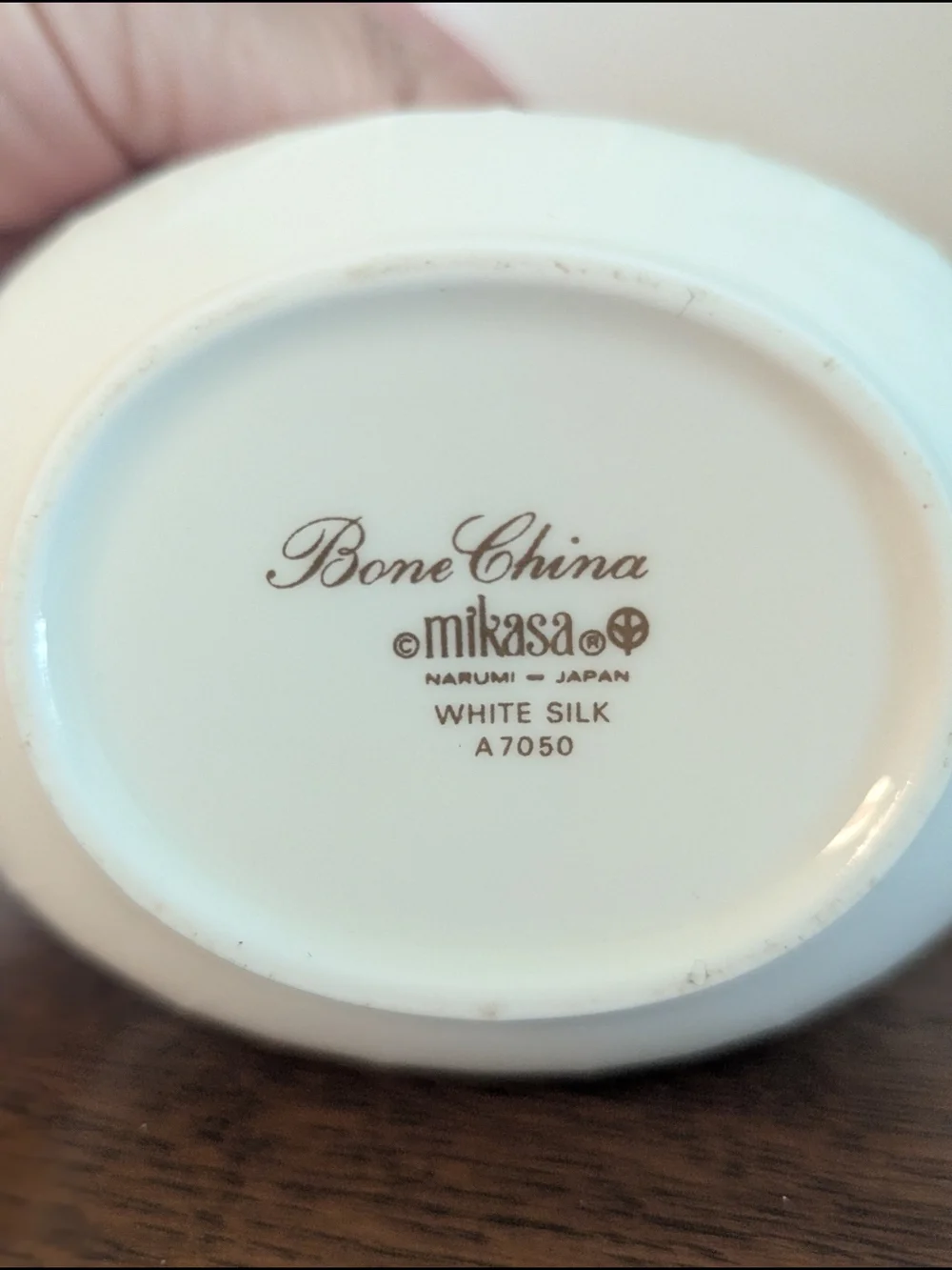 Mikasa White Silk Bone China Creamer A7050 Japan